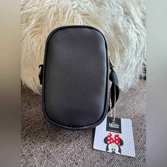 Disney Black Crossbody Bag with Mickey & Minnie NWT - Picture 3 of 4